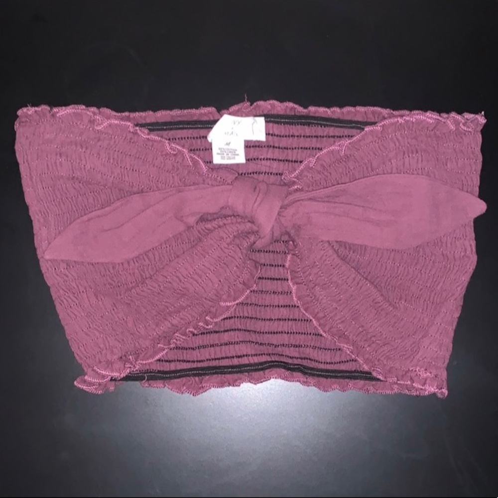 NWT. Plum bandeau top